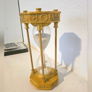 Gold Hourglass Decor